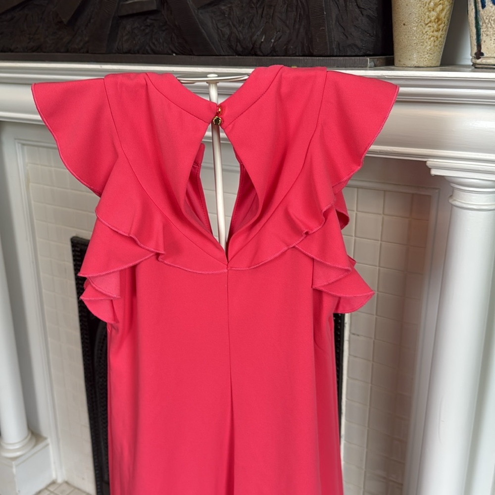 Vince Camuto Pink Flutter Sleeve‎ Sheath Dress - Picture 6 of 6